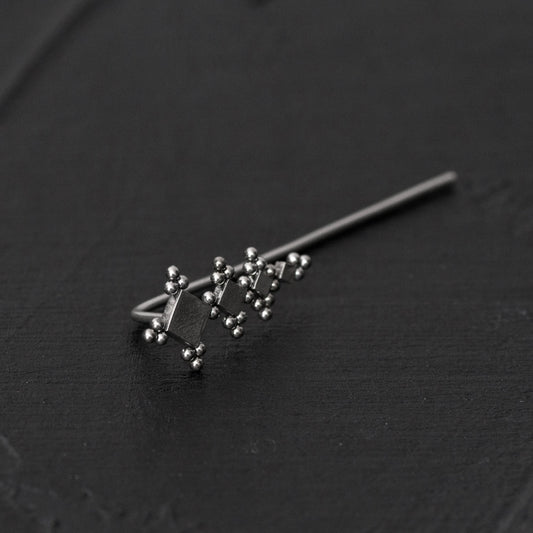 Up The Ear Earrings Surgical Steel - TitaniumFashion