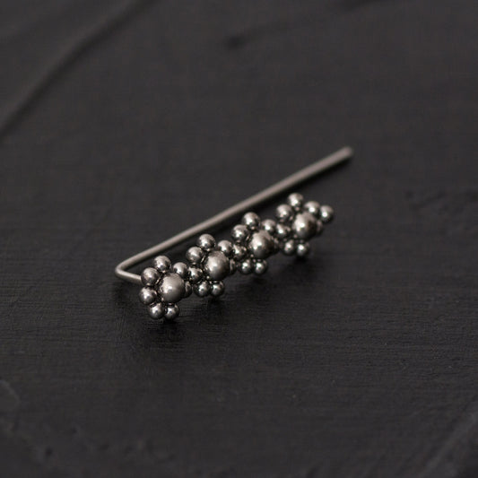 Ear Pin Earrings Surgical Steel - TitaniumFashion