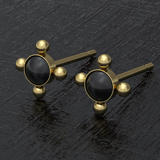 Tiny Stud Earrings Surgical Steel - TitaniumFashion