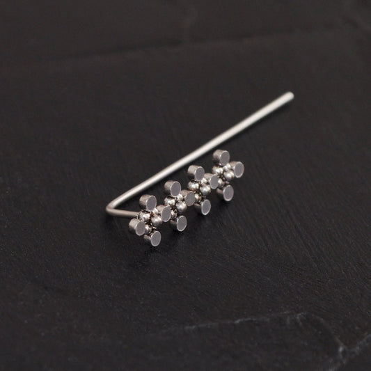 Climbing Earrings Surgical Steel - TitaniumFashion