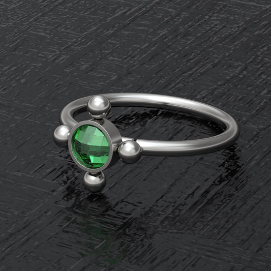 CZ Nose Jewelry Titanium - TitaniumFashion