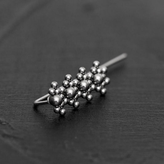 Climbing Earrings Surgical Steel - TitaniumFashion