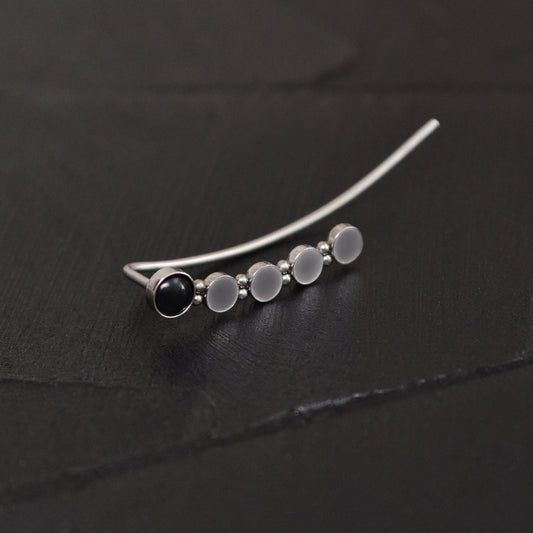 Up The Ear Earrings Surgical Steel - TitaniumFashion