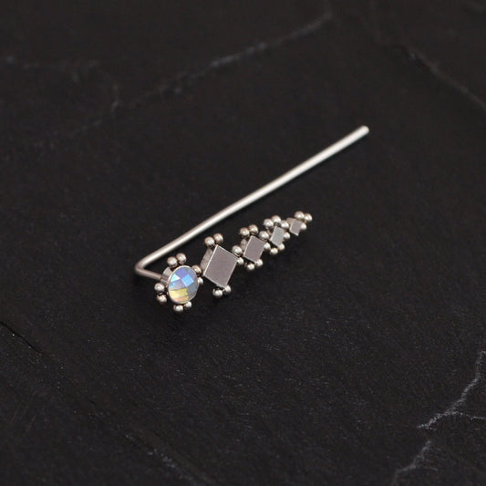 Surgical Steel Ear Crawler Earrings - TitaniumFashion