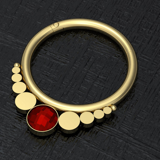 CZ Nipple Clicker Surgical Steel - TitaniumFashion