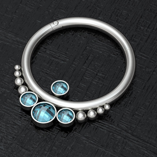 CZ Nipple Piercing Titanium Implant Grade - TitaniumFashion