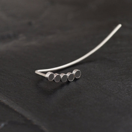 Ear Climber Earrings Surgical Steel - TitaniumFashion