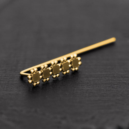 Ear Climber Earrings Surgical Steel - TitaniumFashion