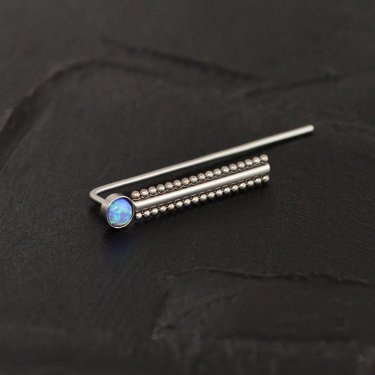 Ear Pin Earrings Surgical Steel - TitaniumFashion