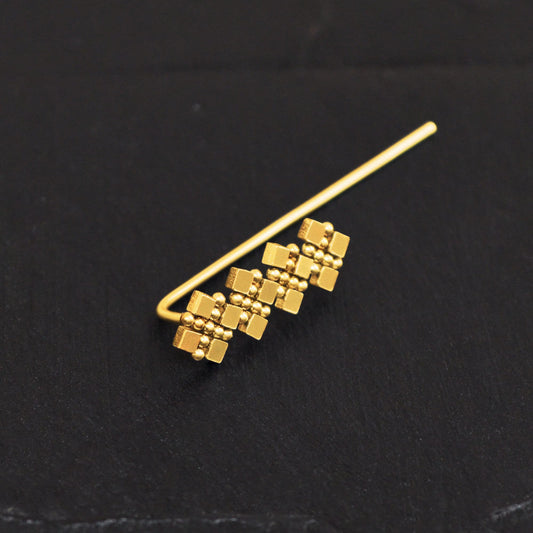 Surgical Steel Ear Crawler - TitaniumFashion