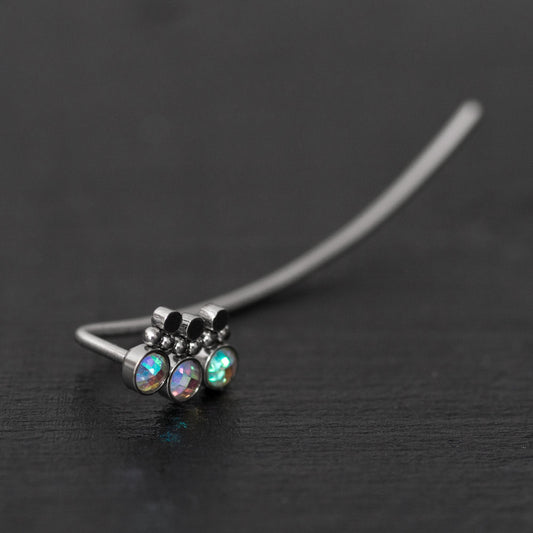 Surgical Steel Ear Crawler Earrings - TitaniumFashion