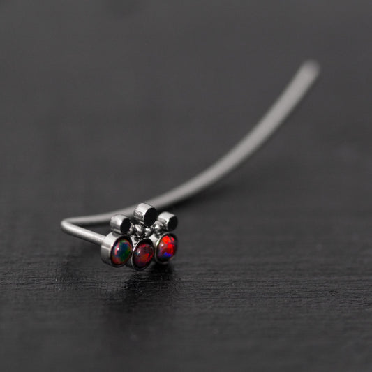 Ear Pin Earrings Surgical Steel - TitaniumFashion
