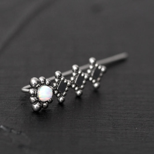 Climbing Earrings Surgical Steel - TitaniumFashion