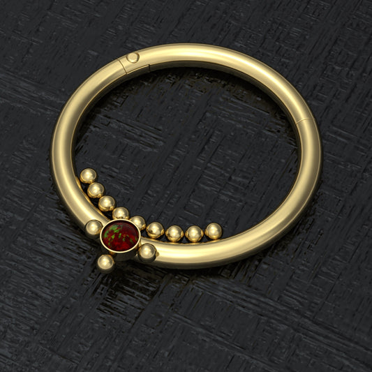 Nipple Ring Opal - TitaniumFashion