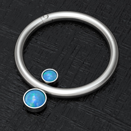 Titanium Nipple Ring Opal - TitaniumFashion
