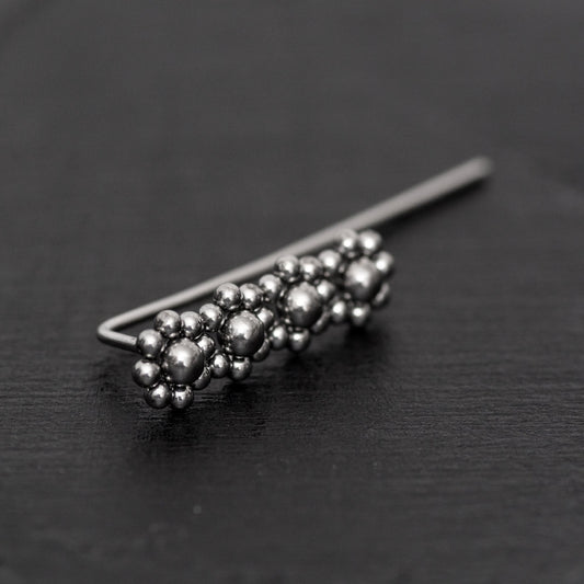 Climber Earrings Surgical Steel - TitaniumFashion