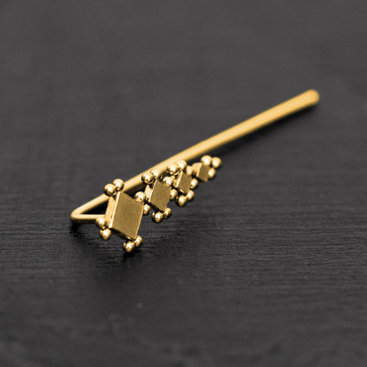 Climbing Earrings Surgical Steel - TitaniumFashion