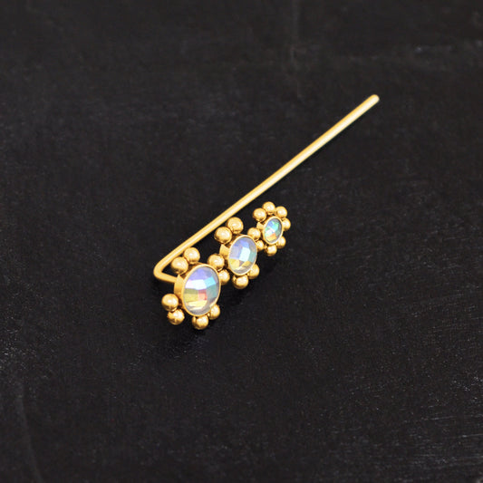 Up The Ear Earrings Surgical Steel - TitaniumFashion