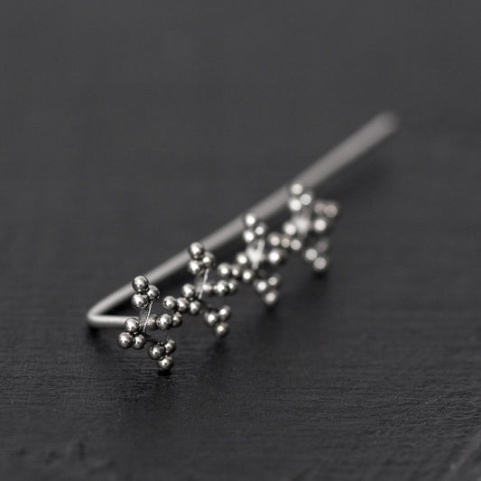 Surgical Steel Ear Crawler - TitaniumFashion