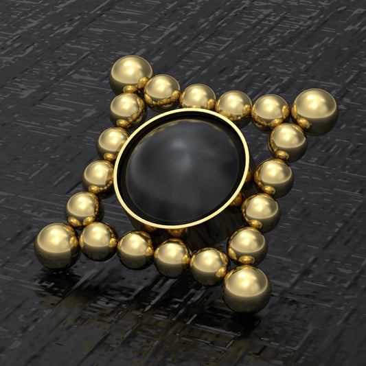 Onyx Dermal Jewelry Surgical Steel - TitaniumFashion