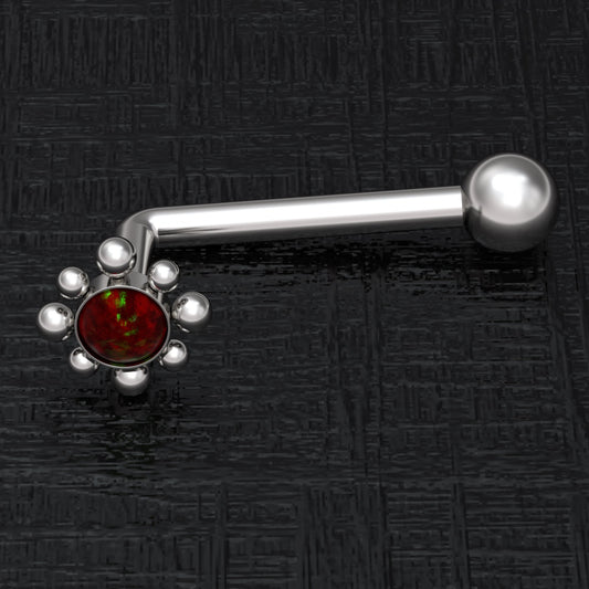 Surgical Steel Vertical Hood Jewelry 14g - TitaniumFashion