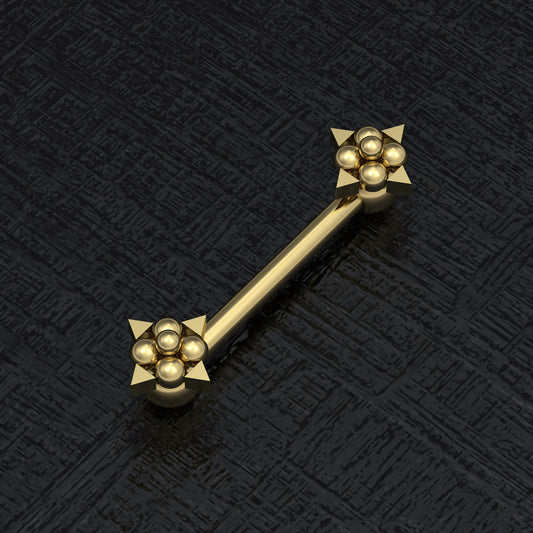 Nipple Barbell Piercing Surgical Steel - TitaniumFashion