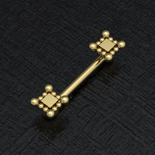 Nipple Barbell Earring Surgical Steel - TitaniumFashion