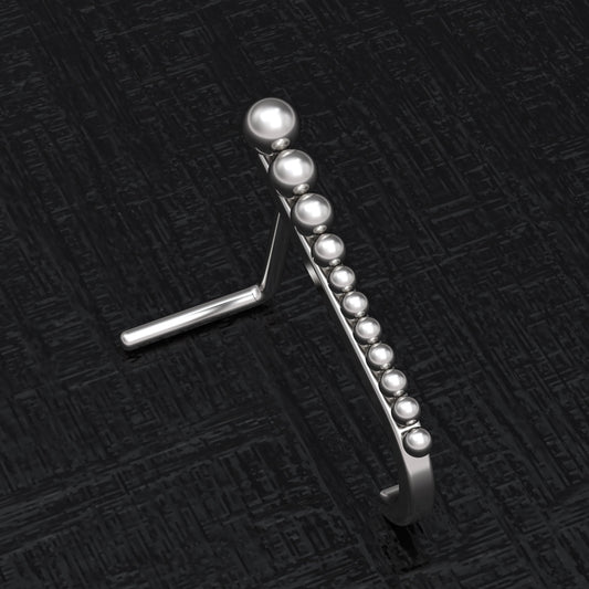 Surgical Steel Nose Stud Ring - TitaniumFashion