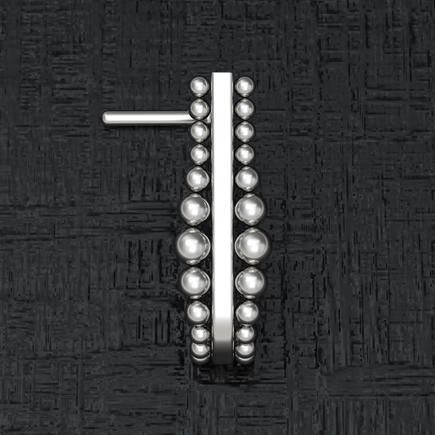 Titanium Nose Hoop With Stud Implant Grade - TitaniumFashion