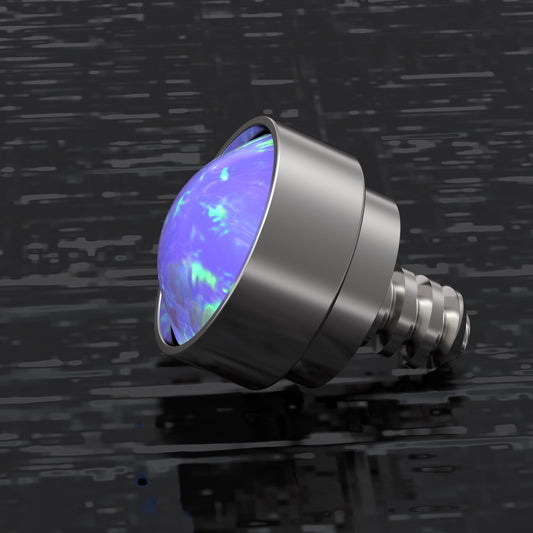 Internally Threaded Dermal Top Surgical Steel - TitaniumFashion