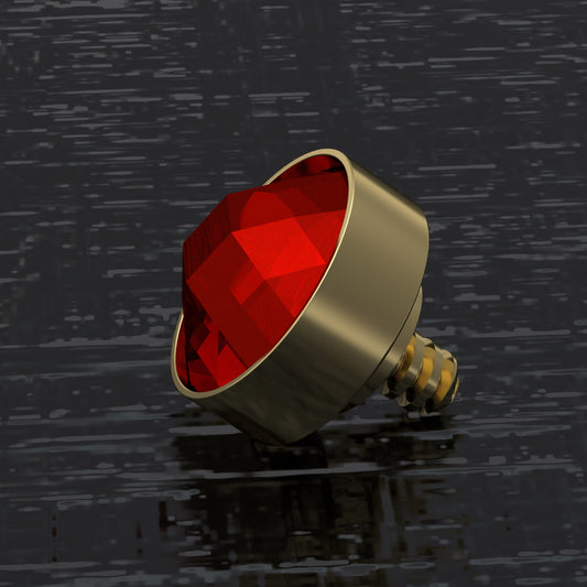 Surgical Steel Dermal Piercing CZ - TitaniumFashion