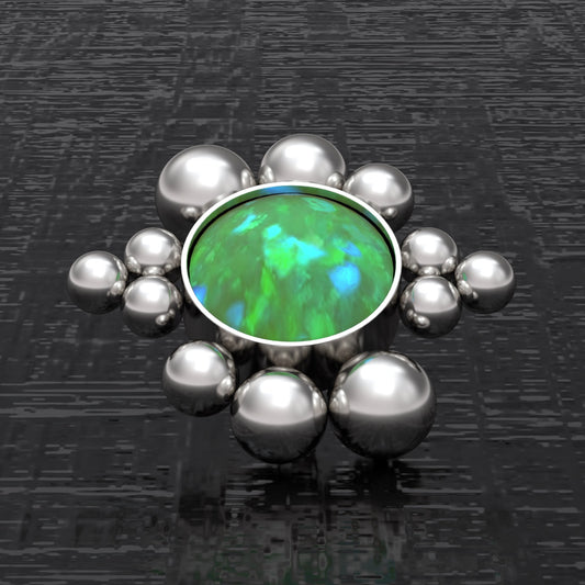 Internally Threaded Dermal Top Surgical Steel - TitaniumFashion