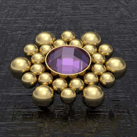 Surgical Steel Dermal Jewelry CZ - TitaniumFashion