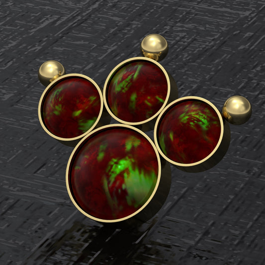 Internally Threaded Dermal Top Surgical Steel - TitaniumFashion