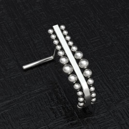 Titanium Nose Hoop With Stud Implant Grade - TitaniumFashion