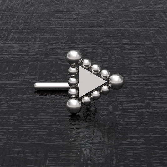 Nose Bone Stud Surgical Steel - TitaniumFashion