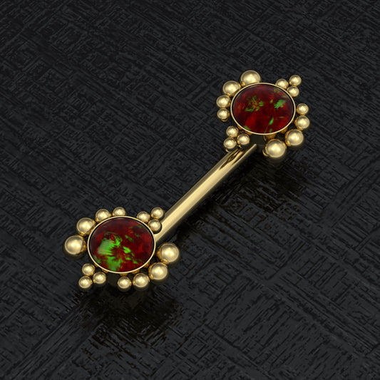 Nipple Barbell Earring Surgical Steel - TitaniumFashion