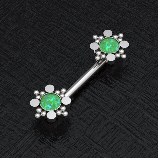 Nipple Ring Barbell Surgical Steel - TitaniumFashion