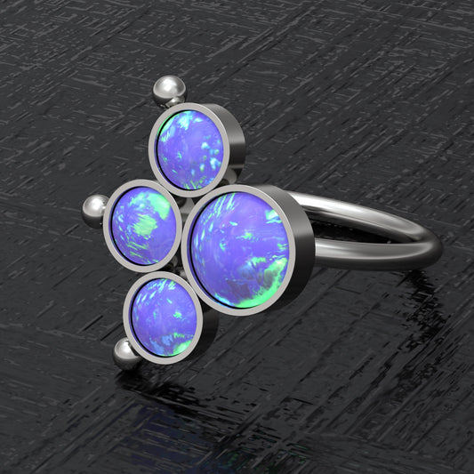 Opal Nose Jewelry Titanium - TitaniumFashion