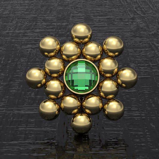 CZ Nose Stud Screw - TitaniumFashion