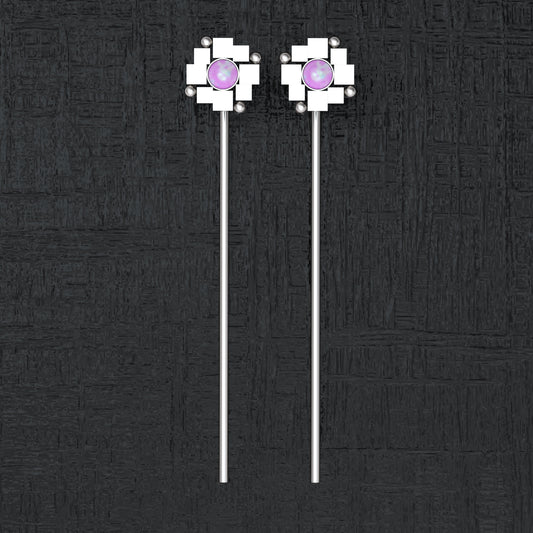 Stud Earrings Surgical Steel - TitaniumFashion