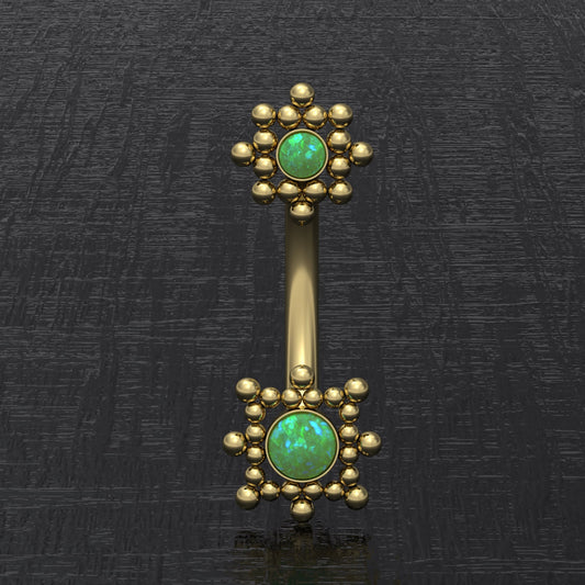 Belly Ring Opal - TitaniumFashion