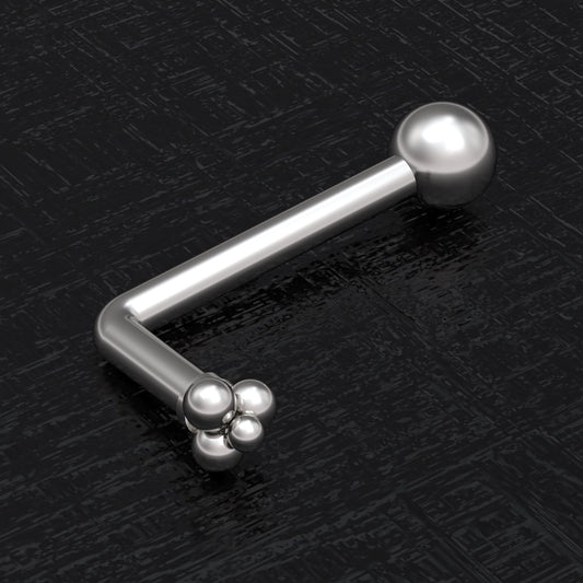 Surgical Steel Vertical Hood Jewelry 14g - TitaniumFashion