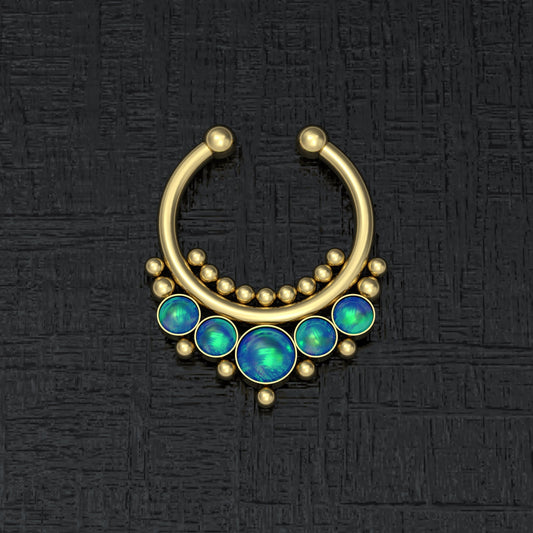 Fake Nose Ring Surgical Steel - TitaniumFashion