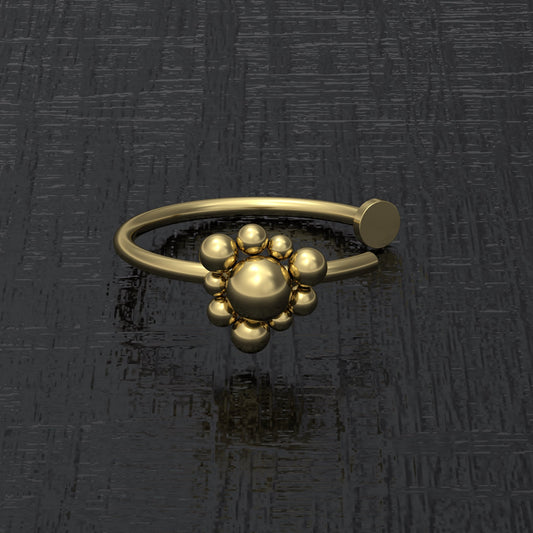 Surgical Steel Fake Nose Ring - TitaniumFashion