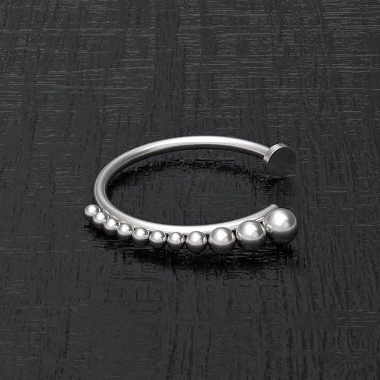 Fake Nose Ring - TitaniumFashion