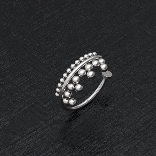 Fake Nose Ring - TitaniumFashion