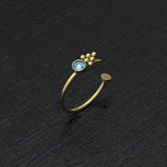 Fake Nose Ring CZ - TitaniumFashion