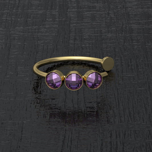 Fake Nose Ring CZ - TitaniumFashion