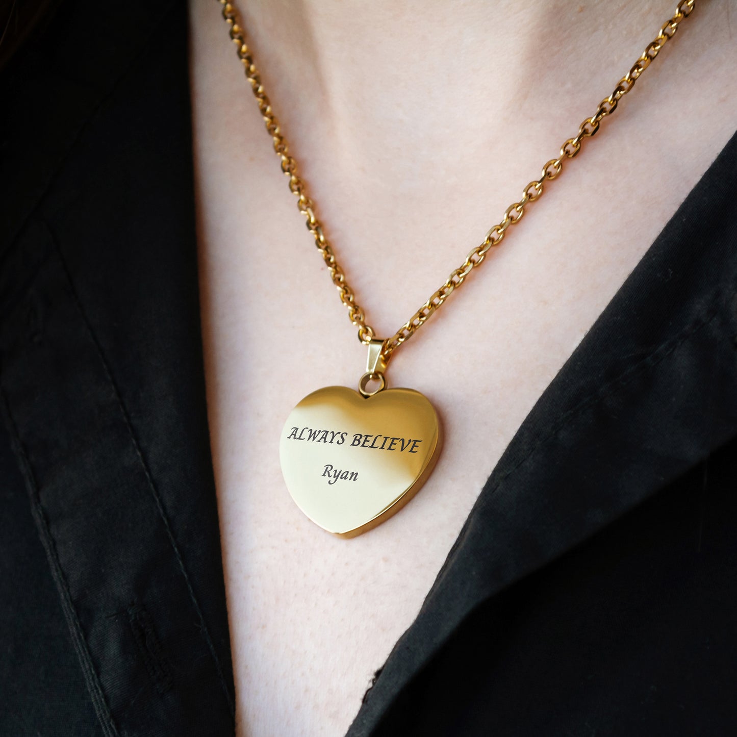 Personalized Text Pendant – Custom Engraved Jewelry Gift